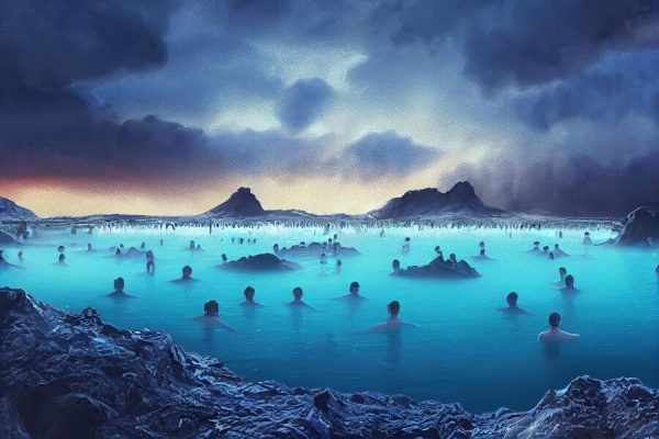 Islandia bule lagon